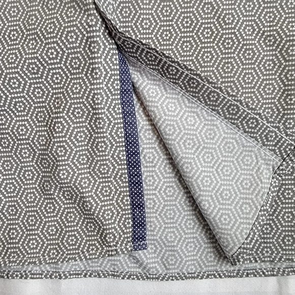 Ted Baker Gray White Hexagon Short Sleeve Button Down Shirt Size 2XL TB 6 - Picture 5 of 12